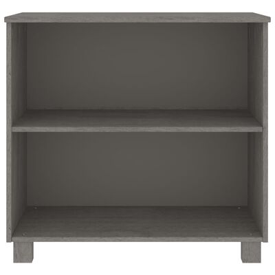 vidaXL Sideboard HAMAR Hellgrau 85x35x80 cm Massivholz Kiefer