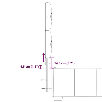 vidaXL Boxspringbett mit Matratze Taupe 90x190 cm Stoff