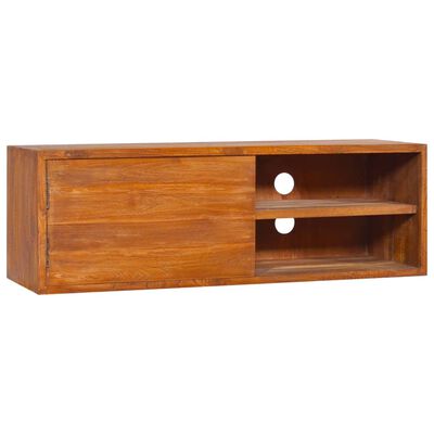 vidaXL TV-Wandschrank 180x30x30 cm Teak Massivholz