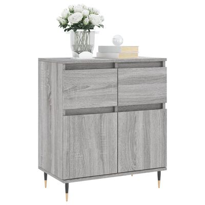 vidaXL Sideboard Grau Sonoma 60x35x70 cm Holzwerkstoff