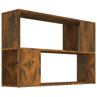 vidaXL Bücherregal Räuchereiche 100x24x63 cm Holzwerkstoff