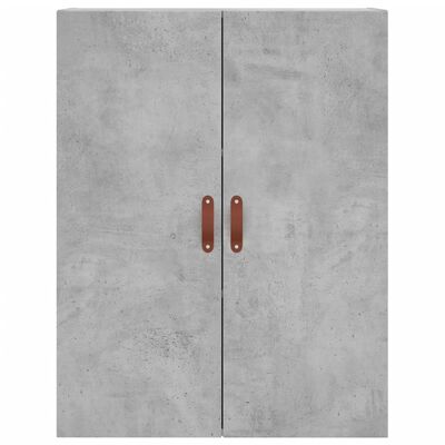 vidaXL Highboard Betongrau 69,5x34x180 cm Holzwerkstoff