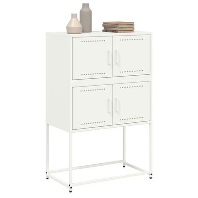 vidaXL Sideboard Weiß 68,5x38,5x107 cm Stahl