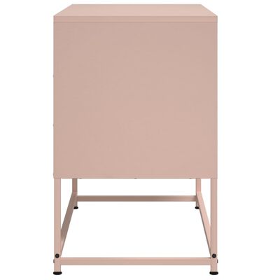 vidaXL TV-Schrank Rosa 68,5x39x60,5 cm Stahl