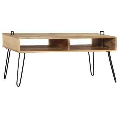 vidaXL Couchtisch Massivholz Mango 100x60x45 cm