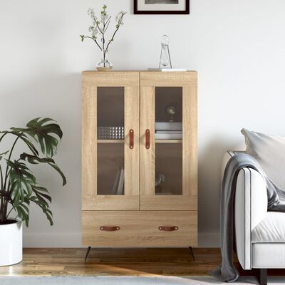 vidaXL Highboard Sonoma-Eiche 69,5x31x115 cm Holzwerkstoff