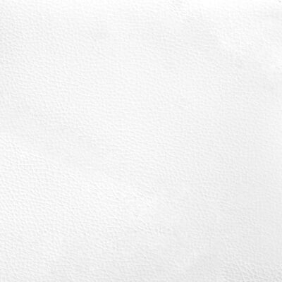 vidaXL Bettgestell mit Kopfteil Schwarz und Weiß 120x200 cm Kunstleder