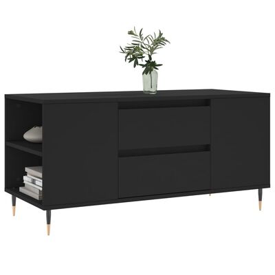 vidaXL Couchtisch Schwarz 102x44,5x50 cm Holzwerkstoff