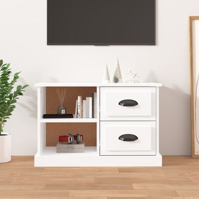 vidaXL TV-Schrank Hochglanz-Weiß 73x35,5x47,5 cm Holzwerkstoff