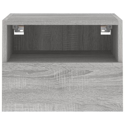 vidaXL TV-Wandschränke 2 Stk. Grau Sonoma 40x30x30 cm Holzwerkstoff