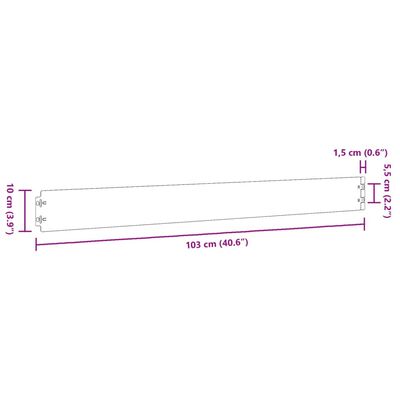 vidaXL Rasenkanten 50 Stk. 10x103 cm Flexibel Cortenstahl