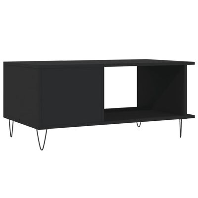 vidaXL Couchtisch Schwarz 90x50x40 cm Holzwerkstoff