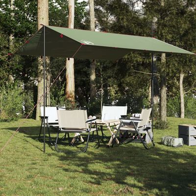 vidaXL Tarp Grün 360x294 cm Wasserdicht