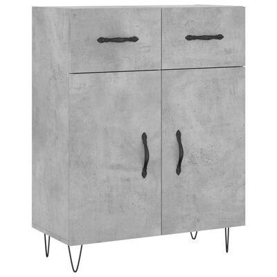 vidaXL Sideboard Betongrau 69,5x34x90 cm Holzwerkstoff