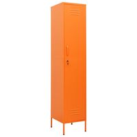 vidaXL Schließfachschrank Orange 35x46x180 cm Stahl