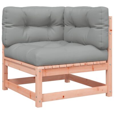 vidaXL Gartensofa mit Kissen 2-Sitzer Massivholz Douglasie