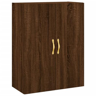 vidaXL Wandschrank Braun Eichen-Optik 69,5x34x90 cm