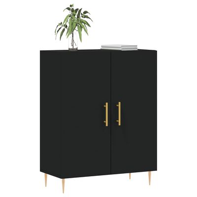 vidaXL Sideboard Schwarz 69,5x34x90 cm Holzwerkstoff