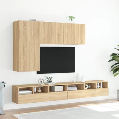 vidaXL TV-Wandschrank Sonoma-Eiche 100x30x41 cm