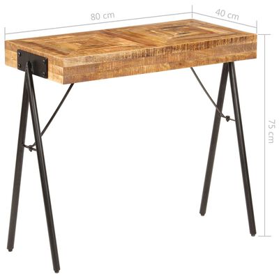 vidaXL Konsolentisch Massivholz Mango 80x40x75 cm