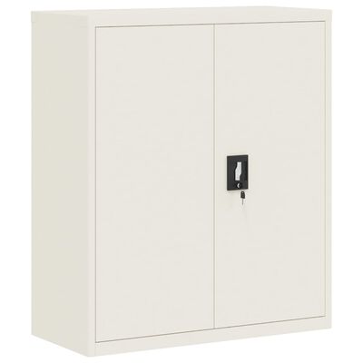 vidaXL Aktenschrank Weiß 90x40x145 cm Stahl