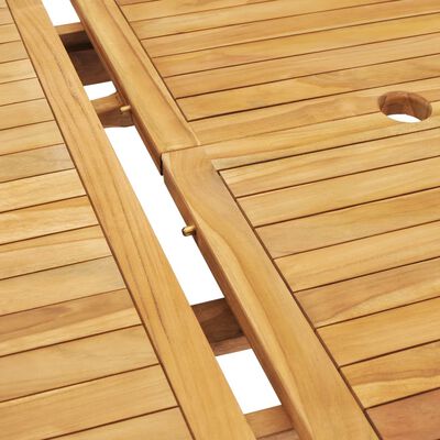 vidaXL 7-tlg. Garten-Essgruppe 150-200 x 100 x 75 cm Massivholz Teak