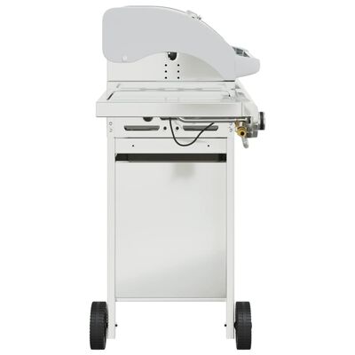 vidaXL Gasgrill mit 5 Flammen Silbern Edelstahl