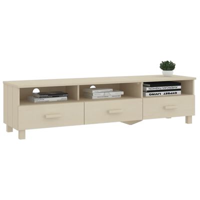 vidaXL TV-Schrank HAMAR Honigbraun 158x40x40 cm Massivholz Kiefer