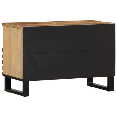 vidaXL TV-Schrank 70x34x46 cm Raues Massivholz Mango