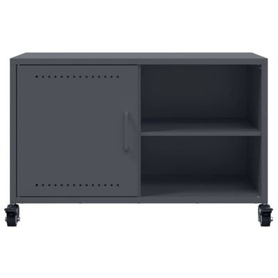 vidaXL TV-Schrank Anthrazit 68x39x43,5 cm Stahl