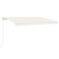 vidaXL Markise Automatisch Einziehbar 450x300 cm Creme