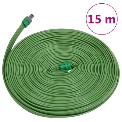 vidaXL Sprinklerschlauch Grün 15 m PVC