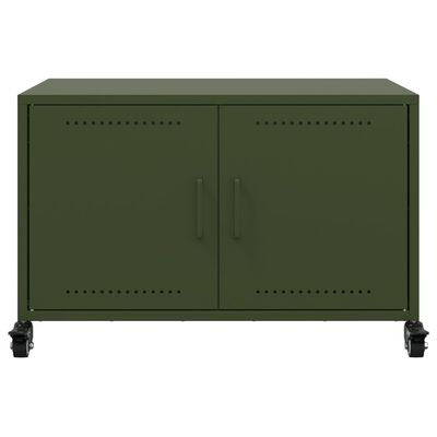 vidaXL TV-Schrank Olivgrün 68x39x43,5 cm Stahl