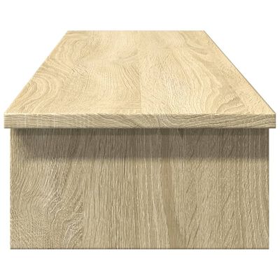 vidaXL Monitorständer Sonoma-Eiche 100x27x15 cm Holzwerkstoff