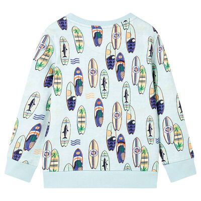 Kinder-Sweatshirt Hellblau Melange 128