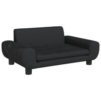 vidaXL Hundebett Schwarz 70x45x33 cm Samt