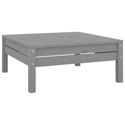 vidaXL 6-tlg. Garten-Lounge-Set Grau Massivholz Kiefer