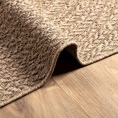 vidaXL Teppich ZIZUR 160x230 cm Jute-Optik Indoor und Outdoor