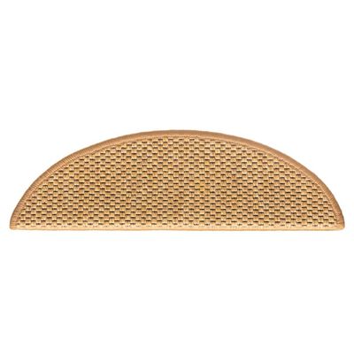 vidaXL Treppenmatten Selbstklebend Sisal-Look 15 Stk. 56x17x3 cm Sisal