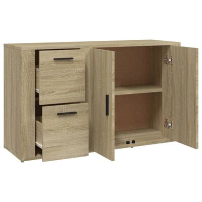 vidaXL Sideboard Sonoma-Eiche 100x33x59,5 cm Holzwerkstoff