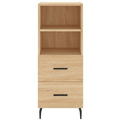 vidaXL Highboard Sonoma-Eiche 34,5x34x180 cm Holzwerkstoff