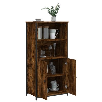 vidaXL Highboard Räuchereiche 62x36x121,5 cm Holzwerkstoff