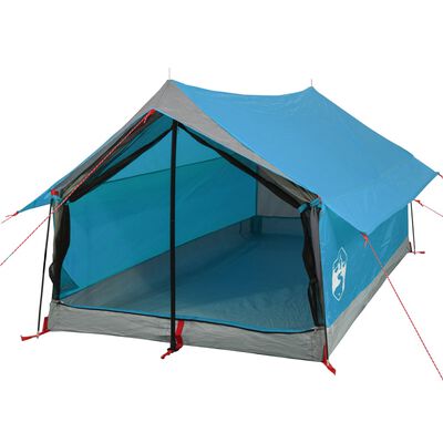 vidaXL Campingzelt 2 Personen Blau Wasserfest