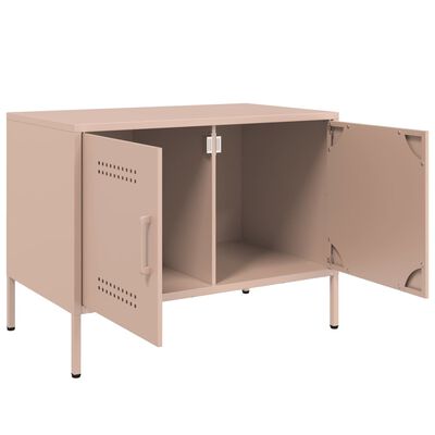 vidaXL TV-Schrank Rosa 68x39x50,5 cm Stahl