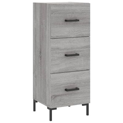 vidaXL Highboard Grau Sonoma 34,5x34x180 cm Holzwerkstoff