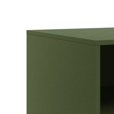 vidaXL TV-Schrank Olivgrün 67x39x44 cm Stahl