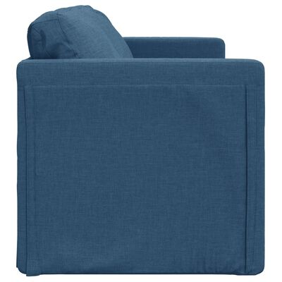 vidaXL Bodensofa mit Schlaffunktion Blau 112x174x55 cm Stoff