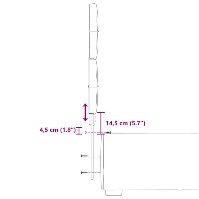 vidaXL Boxspringbett mit Matratze Taupe 100x200 cm Stoff