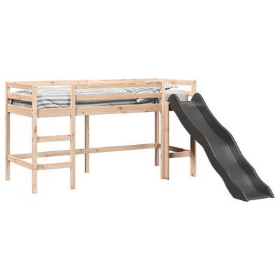 vidaXL Kinderhochbett ohne Matratze 80x200 cm Massivholz Kiefer