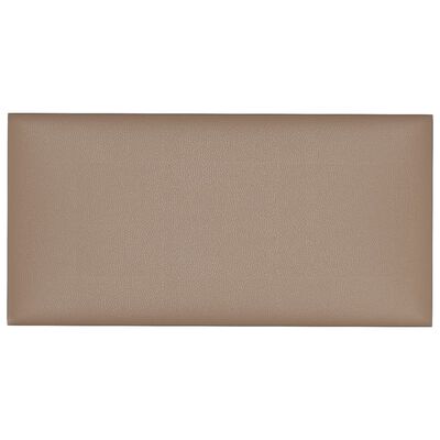 vidaXL Wandpaneele 12 Stk. Cappuccino-Braun 30x15cm Kunstleder 0,54 m²